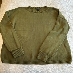 Eileen Fisher Olive Green Women’s Sweater size Small 100% organic cotton
